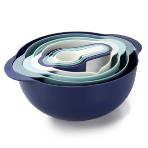 COOK WITH COLOR Nesting Bowls with Measuring Cups 8 Piece - 1 of 4