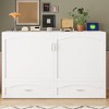 Queen/Full Size Murphy Bed Wall Bed with Drawer and A Set of Sockets & USB Ports - ModernLuxe - 2 of 4