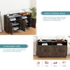 GDFStudio Emma Modern 55" Wood Rectangle Sideboard with 4 Doors - 3 of 4