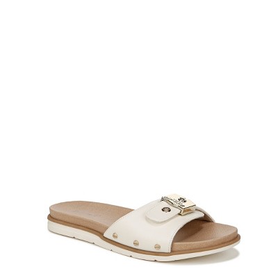 Dr. Scholl's Womens Nice Iconic Slide Sandal Off White 9.5 M : Target