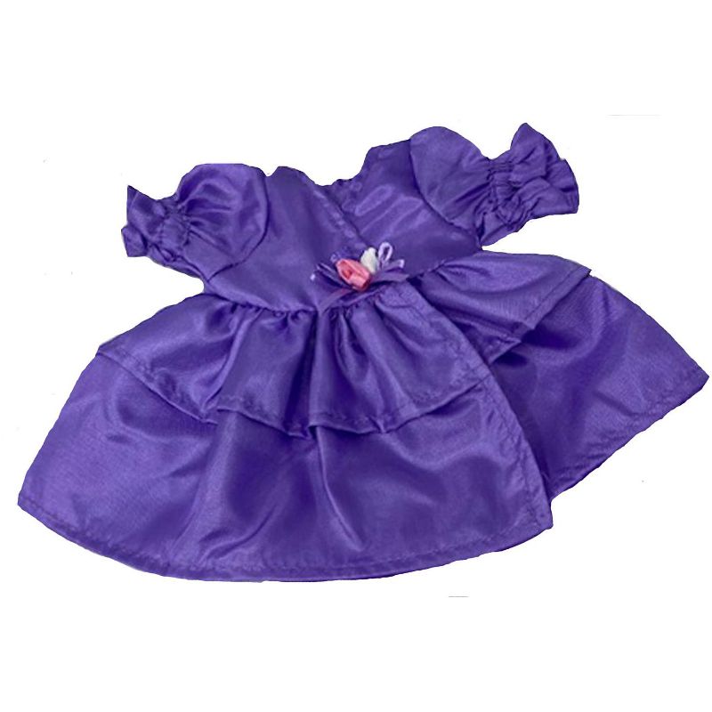 Doll Clothes Superstore Purple Party Dress Fits 15-16 Inch Baby Dolls, 1 of 5