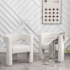 KINWELL 28" Wide Boucle Upholstered Square Armchair (Set of 2) - 2 of 4