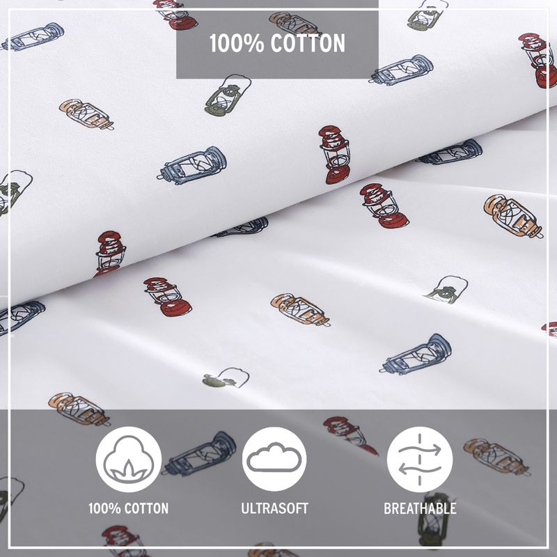 Eddie Bauer Cotton Percale- Cool/Breathable Deep Pocket Sheet Collection, 3 of 11