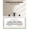 VEVOR Roman Tub Faucet, 3 Hole Waterfall Bathtub Faucet, Roman Bathtub Faucets Set with 2 Handles, Deck Mount Bath Tub Faucets Set, Drip-Free, Black - 4 of 4