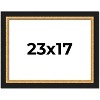 PosterPalooza | Embellished Brown Picture Frame - UV Acrylic, Backing Board, Hanging Hardware Included - 2 of 4