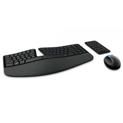 Photo 1 of Microsoft Sculpt Ergonomic Desktop Keyboard And Mouse - Wireless - BlueTrack Enabled - 7 Button Mouse - 4-Direction Scroll Wheel - 104-key Design