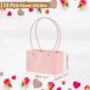 Unique Bargains Wedding Party Paper Flower Gift Bags with Handle 12 Pcs - 2 of 4