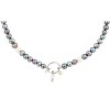 Slate by Rebl Pearl Necklace  Stainless Steel with  Mixed Color Pearl Beads - 2 of 2