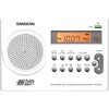 Sangean PR-D9W Portable Am/FM/NOAA Alert Radio with Rechargeable Battery White. - 2 of 3