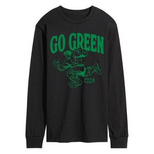 Men's - Marvel - Hulk Go Green Long Sleeve Graphic T-Shirt - 1 of 4