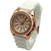 Olivia Pratt Bright Silicone Band with Rhinestones Numeral Women Watch - 2 of 4