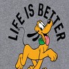 Women's - Disney - Pluto Life Is Better With Dogs Short Sleeve Graphic T-Shirt - 2 of 4