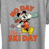 Women's - Disney - No Day Like A Ski Day Short Sleeve Graphic T-Shirt - 2 of 4