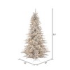 Vickerman Silver Tinsel Fir Artificial Christmas Tree - 3 of 4