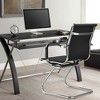 Costway Set of 2 Office Waiting Room Chairs for Reception Conference Area - 2 of 4