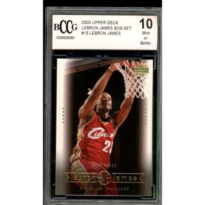 Lebron James Rookie Card 2003 Upper Deck Box Set #15 BGS BCCG 10 - 1 of 2