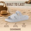 CUSHIONAIRE Orbit Waterproof EVA Womens Sandals -Comfortable Summer Slip On Slides for Women with Adjustable Buckle Strap - 2 of 4