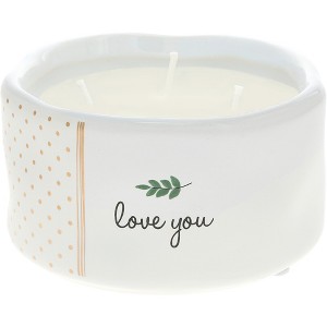Pavilion Gift Company - Love You - 8 oz - 100% Soy Wax Reveal Candle Scent: Tranquility - Flame Candles - 1 of 4