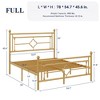 Allewie Metal Platform Bed Frame with Victorian Vintage Headboard and Footboard/Mattress Foundation/Under Bed Storage/No Box Spring Needed/Noise-Free/Easy Assembly - 2 of 4