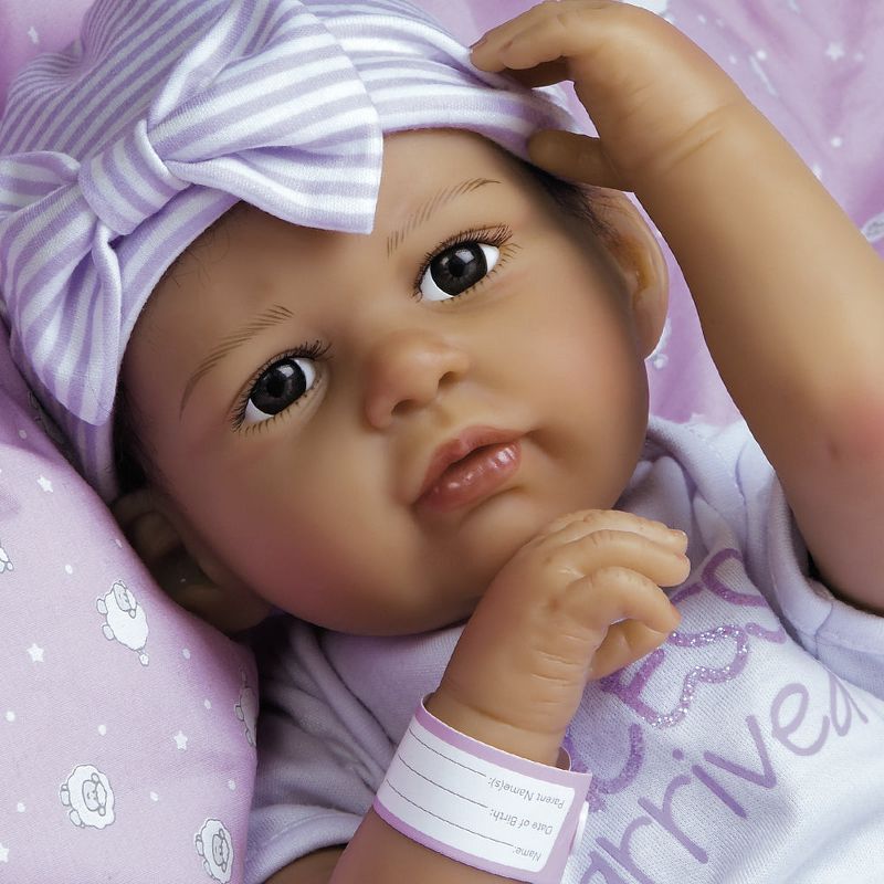 Paradise Galleries Real Life Baby Doll The Princess Has Arrived. 20 inch Reborn Baby Girl Crafted in Silicone - Like Vinyl & Weighted Cloth Body, 4 of 11