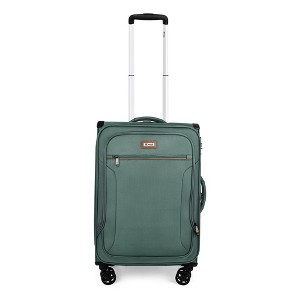 New York XPress XJ-1907-20in-Expandable 20% Luggage-Suitcases with Wheels Hardshell-Softside Luggage-w/TSA LOCK w/Spinner Wheel. - 1 of 4