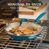 Rachael Ray 10pc Cucina Ceramic Nonstick Cookware Pot and Pan Set Marine Blue - 3 of 4