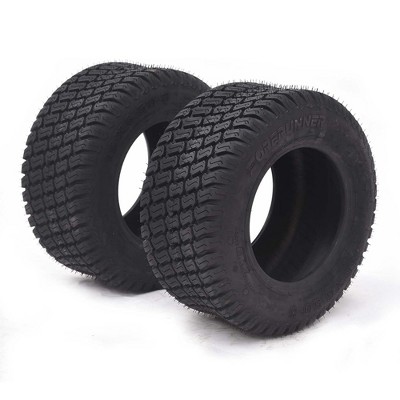2PCS 16x6.50-8 Lawn Mower Tires, 4PR,  Tubeless, 7.1mm Tread Depth, 620 LBS Loading Capacity