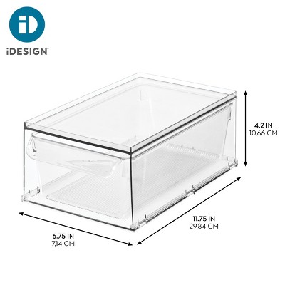 iDESIGN Stackable Kitchen Storage Drawer - Set of 4 - Clear — фото 3