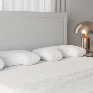 Bella Ice Curve Pillow with Phase Change Cooling Cover - 1 of 4