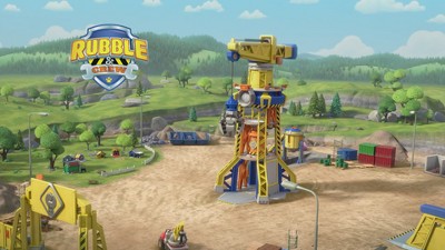 Rubble & Crew Bark Yard Crane Tower Playset