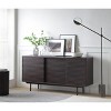 NicBex Modern Sideboard Cabinet with 2 Sliding Doors & 3 Drawers for Kitchen,Living Room,Black - 4 of 4