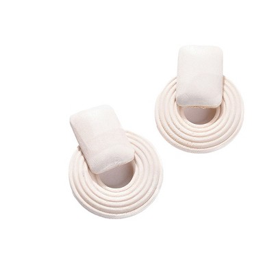 SOHI Women's Ribbed Drop Earrings