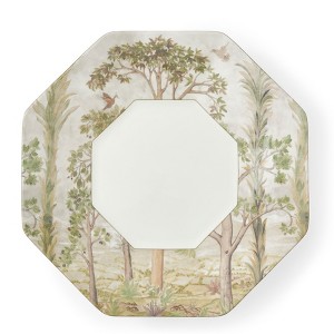 Kit Kemp by Spode 14" Tall Trees Octagon Serving Platter, Enchanted Forest Design, Porcelain, Dishwasher and Microwave Safe - 1 of 4