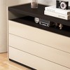 Luck Live Modern 3 drawer vanity with open shelf, beige - 4 of 4