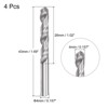 Unique Bargains C2/K20 Carbide Tungsten Steel Straight Shank Jobber Drill Bits 4 Pcs - 2 of 4