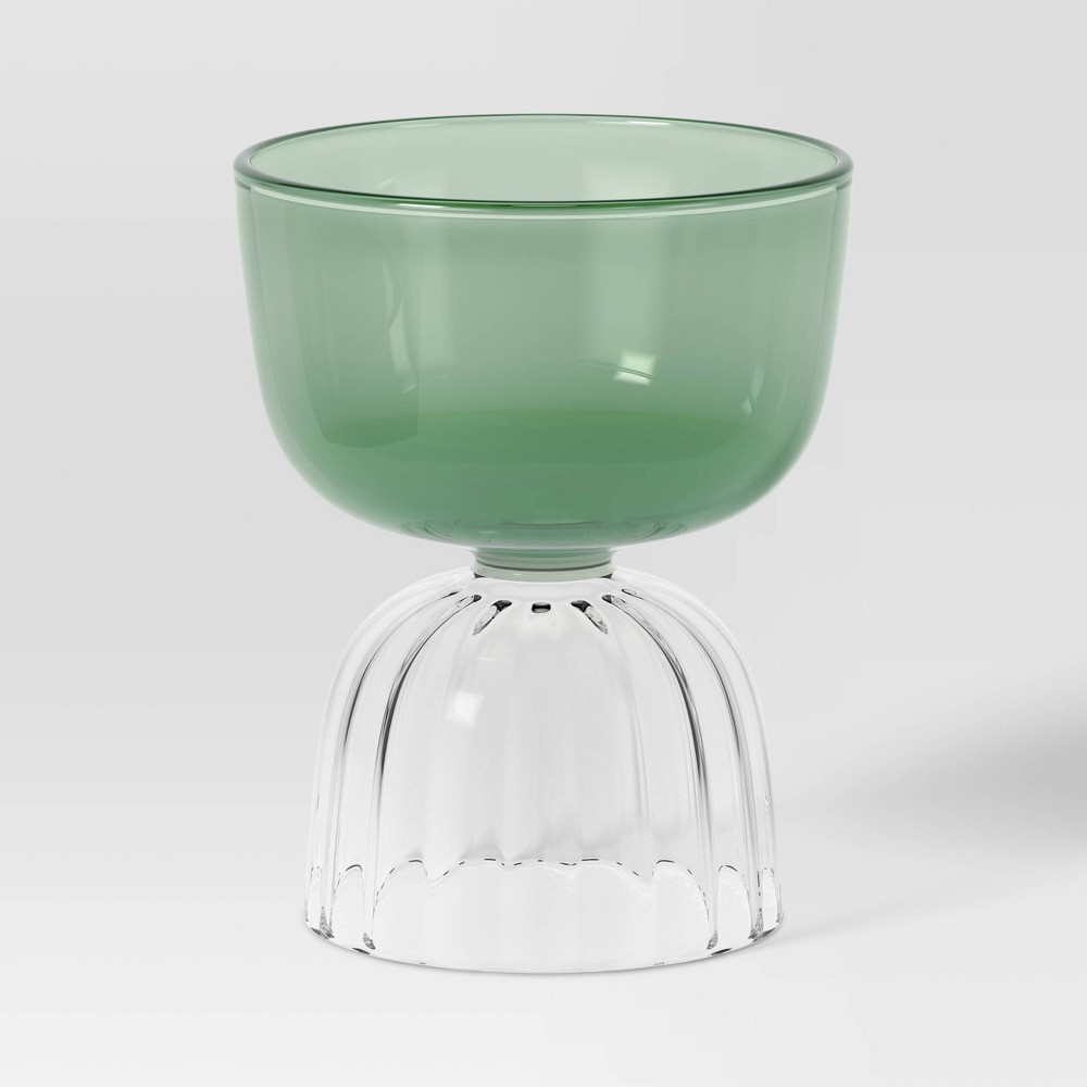 Photos - Glass 9.47oz Cocktail  Green - Threshold™