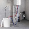 VEVOR Tankless Water Heater Flushing Kit, Includes Efficient Pump & 3.7 Gallon Pail & 2 Hoses, Wrench and Adapter for Quick Install, Orange - 2 of 4