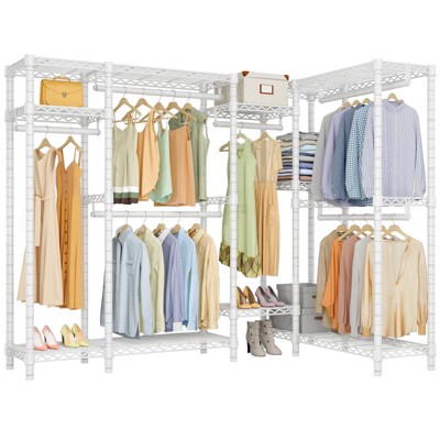 Durable 4Layer Clothes Organizer Home 69Tall High-leg Rack