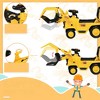 VisioGear Baby Walkers, Kids Excavator Ride-on Pulling Cart with Under-Seat Storage, Baby Walkers for Boys and Girls, Yellow, 32.75"*10.75"*15.25" - 4 of 4