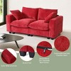 WestinTrends Augusta 70" Modular Chenille Loveseat Sofa With USB/Type-C Ports and Side Pockets - 3 of 4