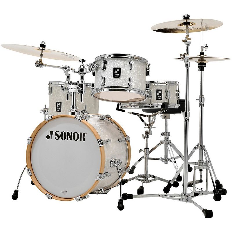 SONOR AQ2 Bop Maple 4-Piece Shell Pack White Marine Pearl, 1 of 3