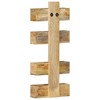 vidaXL Solid Mango Wood Magazine Wall Rack - Scandinavian Style, Durable Wood Construction, Unique Design, Ample Storage, Easy to Assemble - 3 of 4