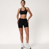 Anna-Kaci Active Women's High Waist Seamless Biker Shorts with Ribbed Waistband and Body-Hugging Fit - 2 of 4