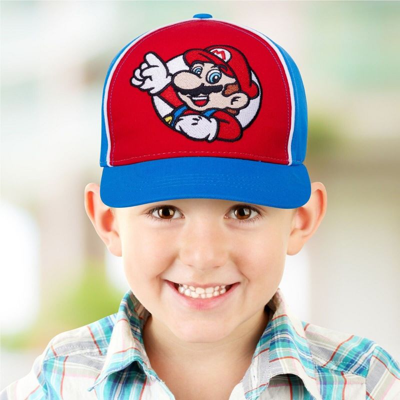 Super Mario 2 pack Baseball Hat for Boys Ages 4-7, Kids Baseball Cap, 2 of 5