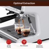 Professional Espresso Machine with Grinder, 20 BAR Pump, PID Temperature Control, Conical Burr Grinder, Milk Frother - 3 of 4