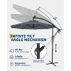 TackView 10FT Cantilever Patio Umbrella with Cross Base, Outdoor Offset Market Umbrella, for Backyard Lawn Garden and Pool - 3 of 4