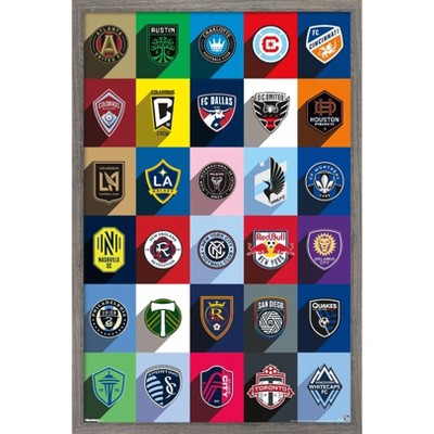 Trends International MLS League - Logos 25 Framed Wall Poster Prints