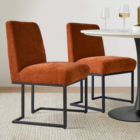 Fabric and 2025 metal dining chairs