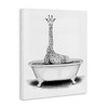 Stupell Industries Giraffe In Tub Funny Canvas Art, 30" x 40" - 2 of 4