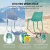 WestinTrends Playa Outdoor Stackable Modern Plastic Dining Chairs (Set of 2) - 3 of 4